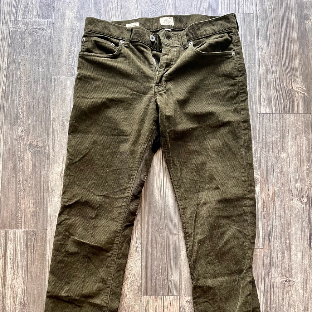 J.Crew 484 Pants Men’s 32x32 Green Corduroy